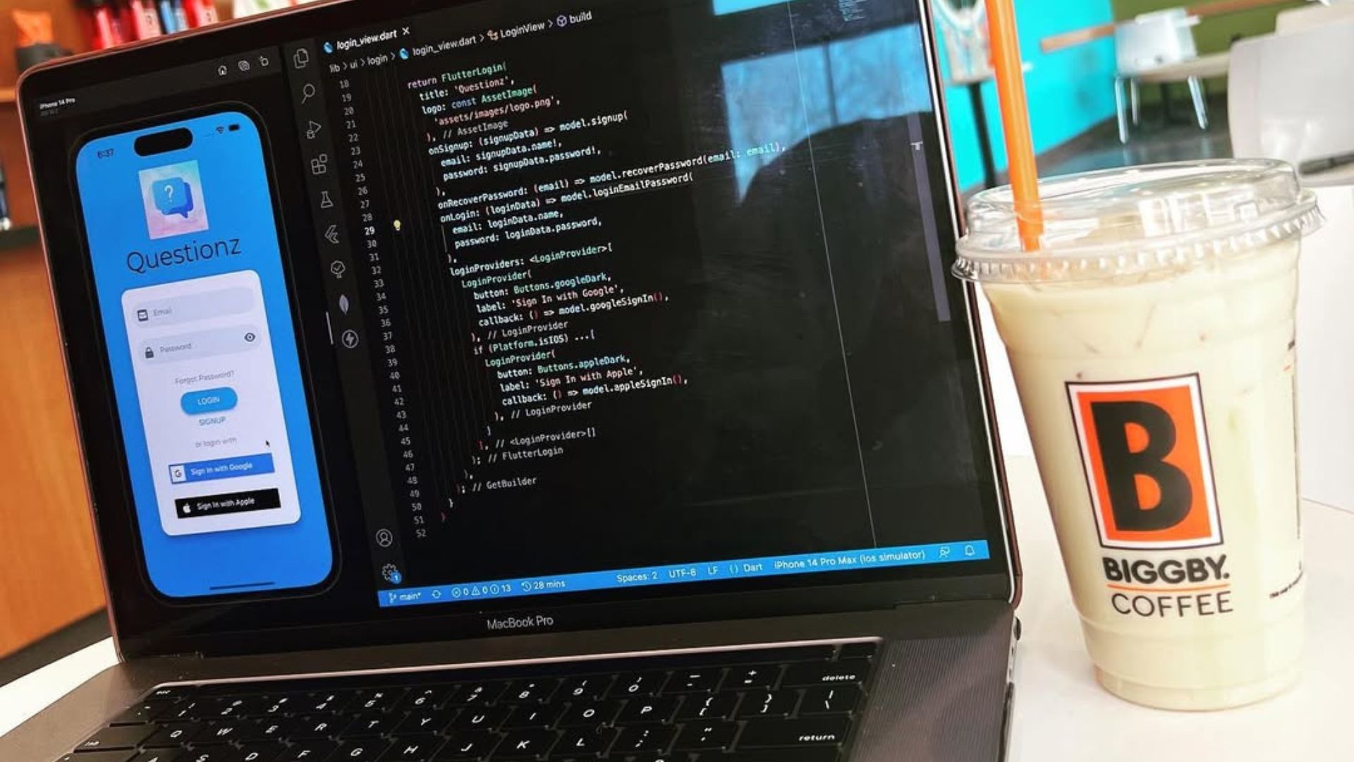 Coffee & Code - Introducing Questionz Flutter App