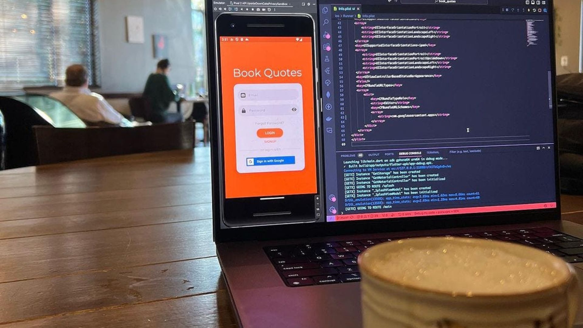 Coffee & Code - Google Auth Integration for Book Quotes